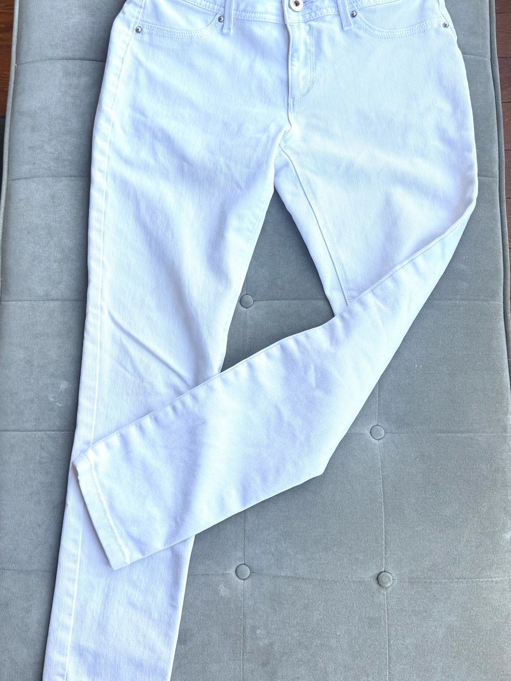DL1961 White Cropped Slim Jeans Emma